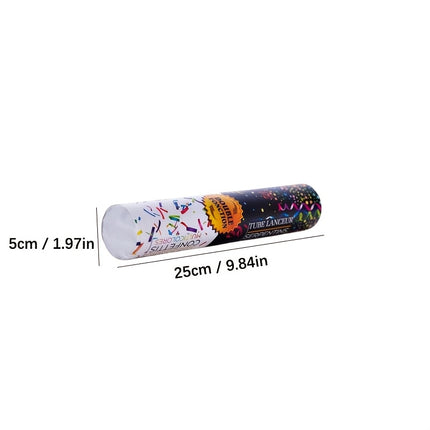4-Pack Handheld Confetti Cannons with Streamers