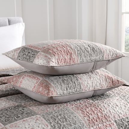 Soft & Breathable Floral Print 3pcs Bedspread Set - Reversible
