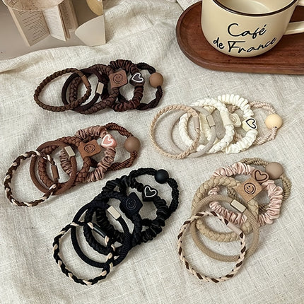 Heart & Smile Elastic Hair Ties