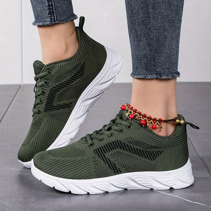 Breathable Knit Athletic Sneakers