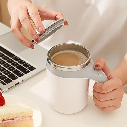 Magnetic Stirring Coffee Mug – Self Mixing for Easy Enjoyment