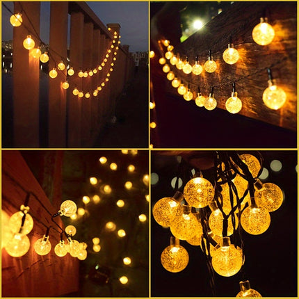 Solar Crystal Ball Lights - Outdoor & Indoor Decorative Lamp
