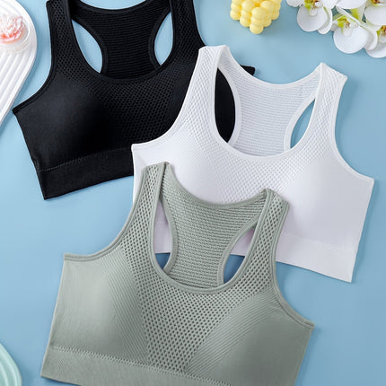 3-Pack Women's Sports Bras for Yoga & Fitness