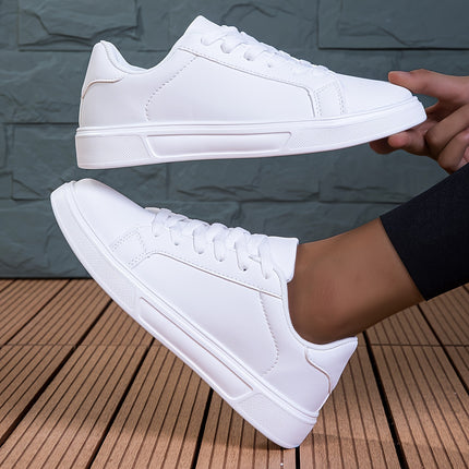 Women's Solid Color Minimalist Sneakers