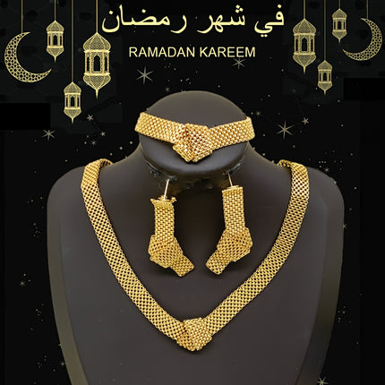 Classic 3pcs Knotted Jewelry Set