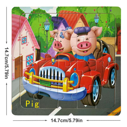 20-Piece Wooden Jigsaw Puzzles – Fun Learning for Kids! - Monti Bargains