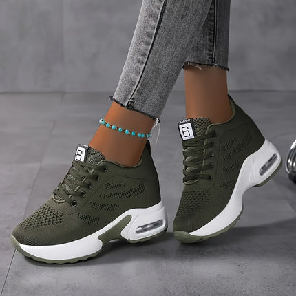 Women's Breathable Mesh Platform Sneakers