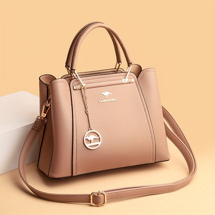Chic Waterproof Faux Leather Handbag – Versatile Crossbody Style - Monti Bargains