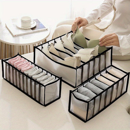 3-in-1 Fabric Underwear Organizer