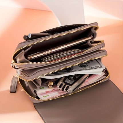 Elegant RFID Square Crossbody Phone Bag