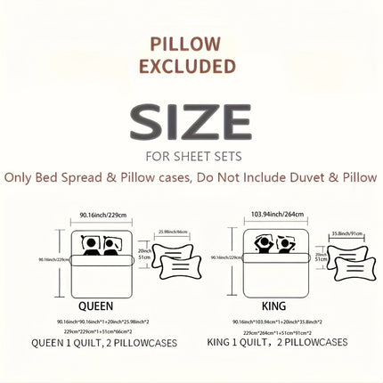 Reversible Quilted Floral Bedspread Set - 3-Piece