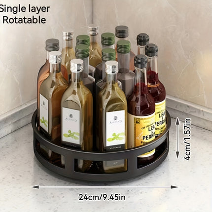 Sleek Rotating Organizer - Adjustable Height for Any Space