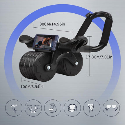Universal Abdominal Roller with Automatic Rebound for Core Training