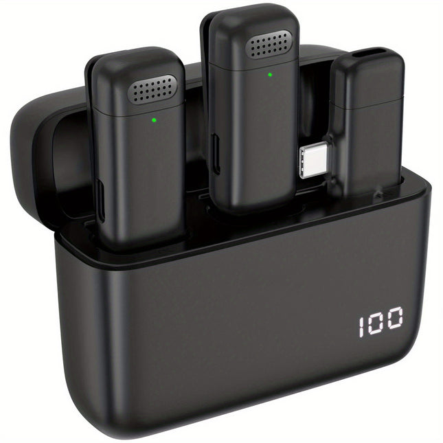 Wireless Lavalier Microphone – Perfect for Clear Vlogs & Podcasts!