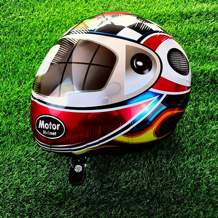 6pcs 50.8cm Motor Helmet Foil Balloons