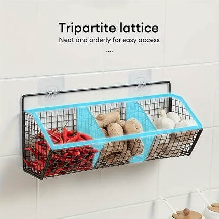 Stylish Adjustable Kitchen Storage Basket – Organize with Ease - Monti Bargains