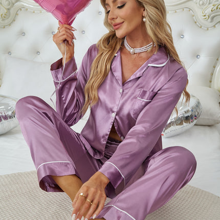 Elegant Satin Pajama Set