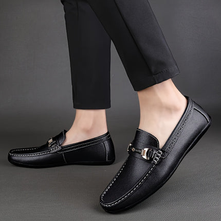 Men's Solid Moc Toe Driving Mocs